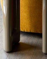 Carmela olive green gloss side table