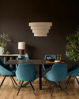 Cleo Dark Teal Velvet Swivel Chair