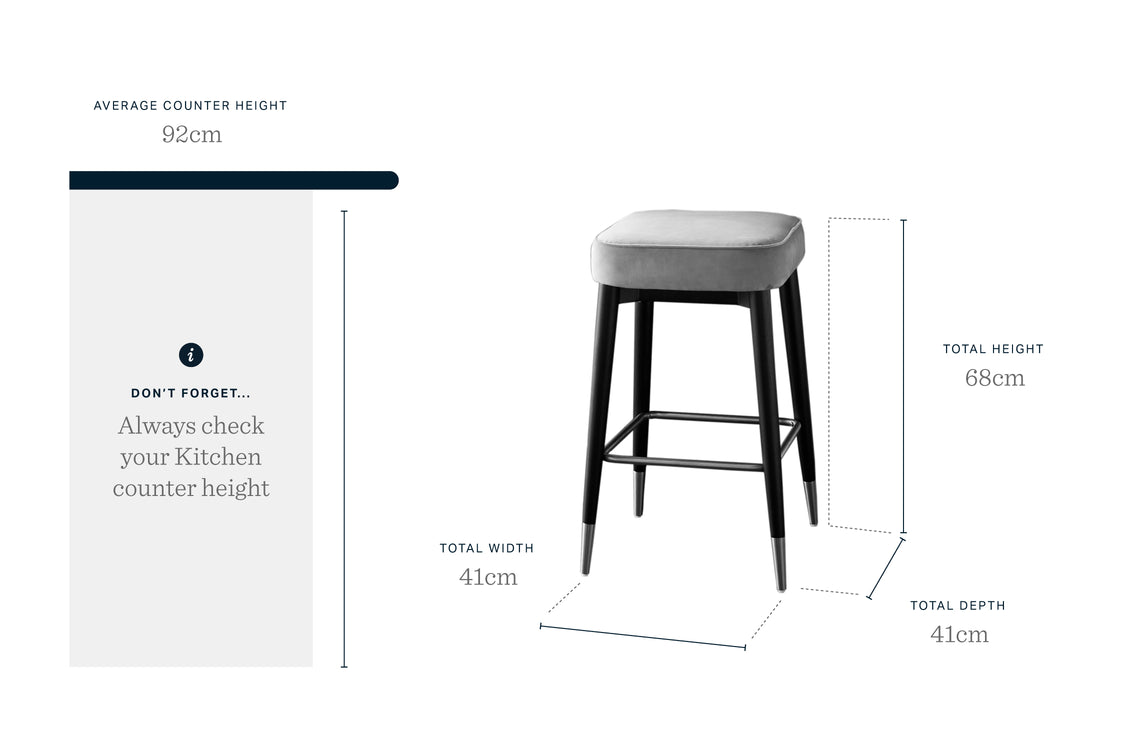 Clover caramel fabric backless brushed bronze bar stool