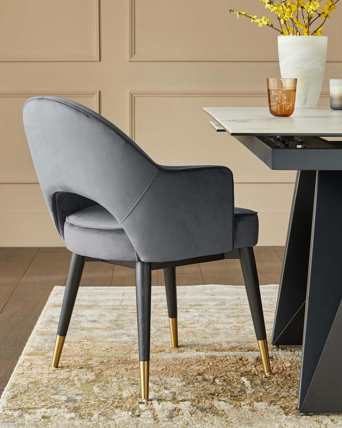 Best Quality Furniture Joe Navy Blue Velvet Gold Chrome Chair (Set of 1) SC91 - The Home Depot Best Quality Furniture Joe Navy Blue Velvet Gold Chrome Chair (Set of 1) SC91 - The Home Depot