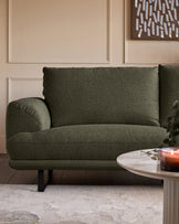 Colette olive green chenille right hand corner chaise sofa