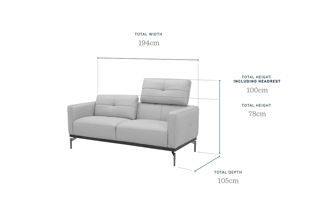 Colton tan leather 2 seater sofa