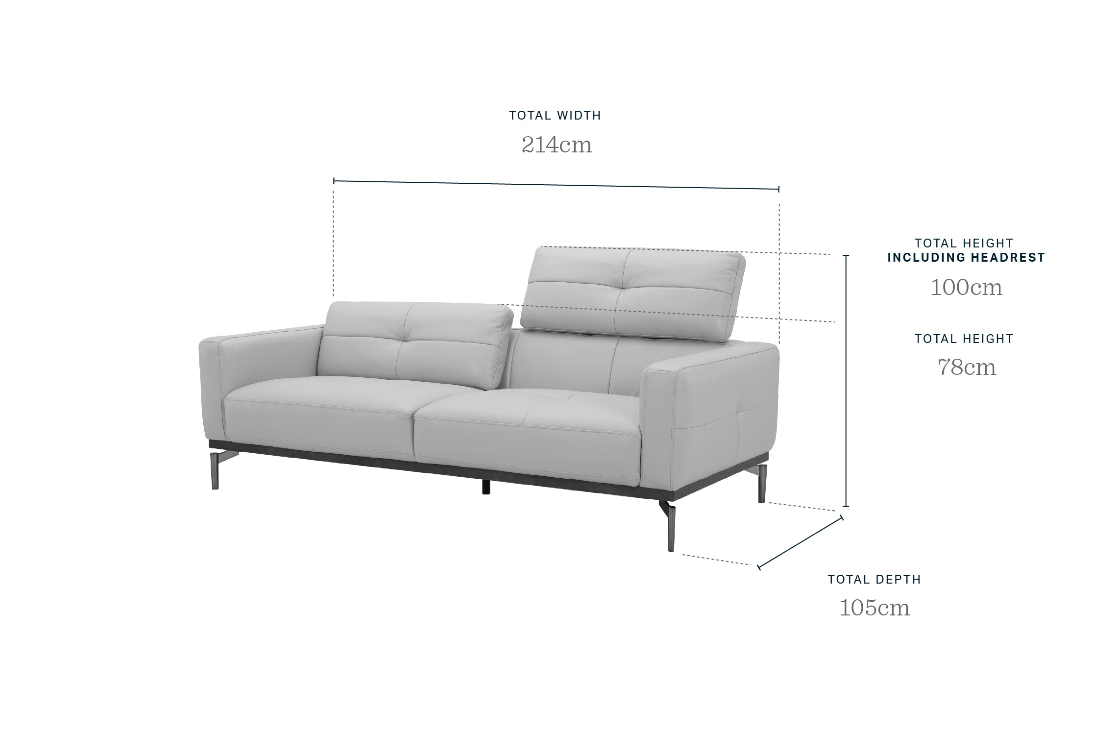 Colton tan leather 3 seater sofa