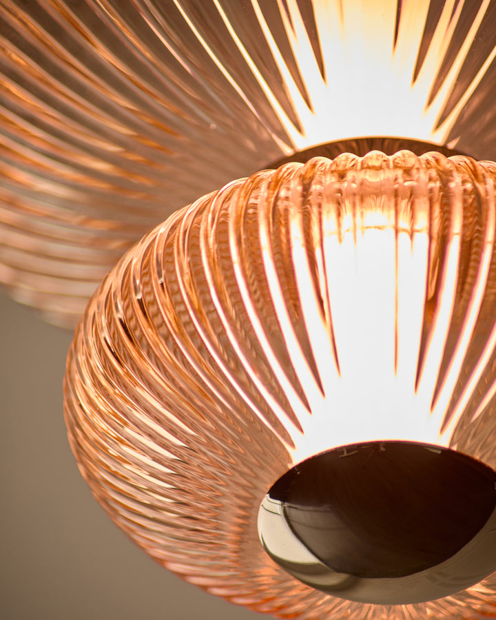 Cynthia champagne glass 3 bar pendant light