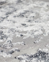 Distressed dark grey textured large rug