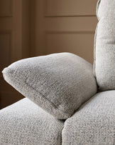 Elio grey fabric 3 seater sofa