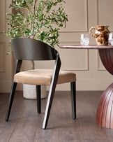 Enzo champagne velvet dining chair - set of 2