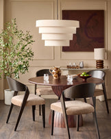 Enzo champagne velvet dining chair - set of 2
