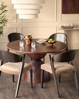 Enzo champagne velvet dining chair - set of 2