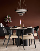 Enzo natural leather dining chair