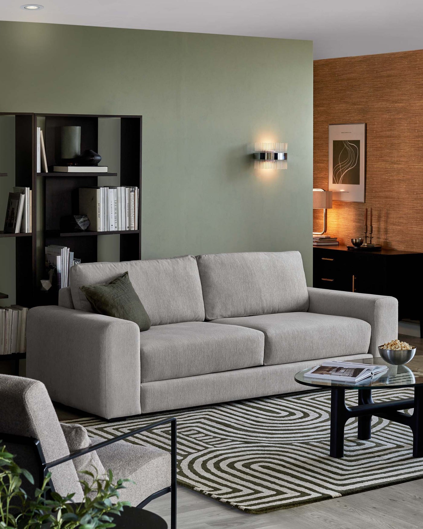 eriksen 3 seater sofa weave grey