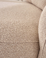 Eris natural fabric left hand corner chaise sofa