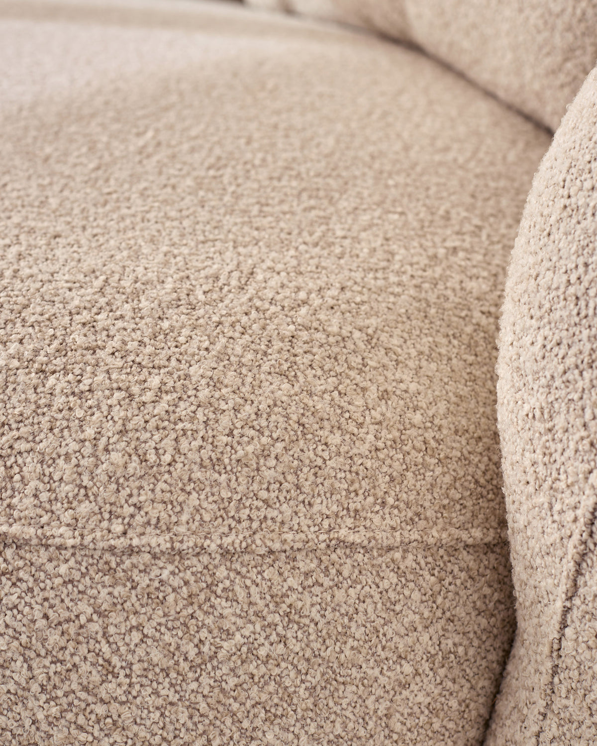 Eris natural fabric left hand corner chaise sofa