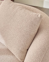 Eris natural fabric right hand corner chaise sofa