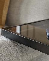 Ezra Smoked Glass Tray Table