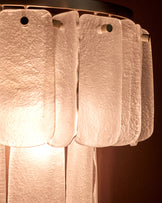 Estelle white glass wall light