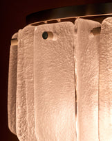 Estelle white glass wall light