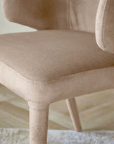 Ethan champagne velvet dining chair