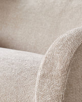 Evelyn natural chunky weave 3 seater sofa