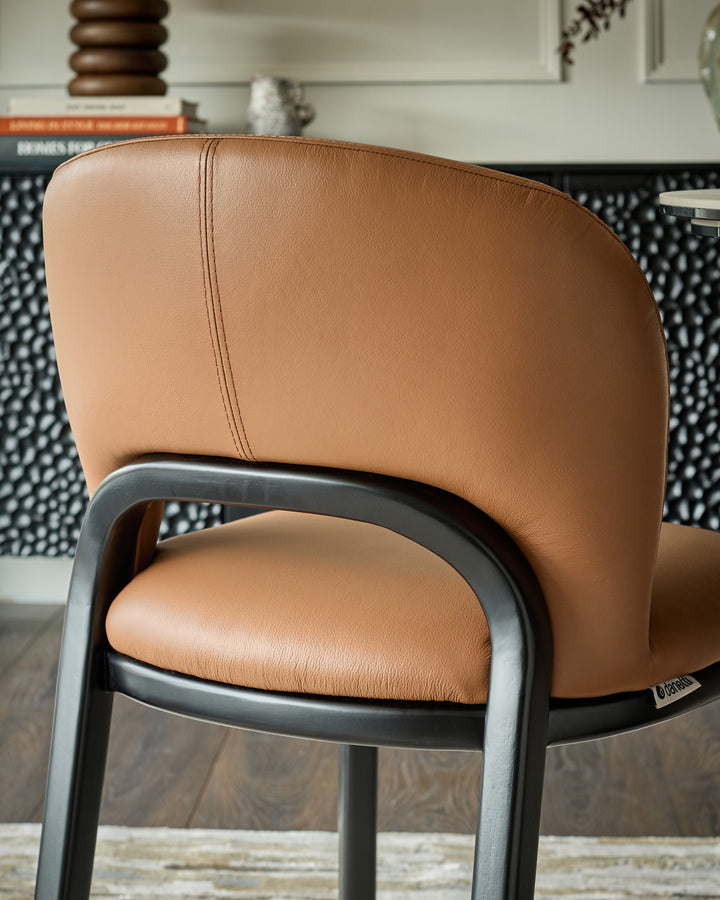 Fio tan leather dining chair - set of 2