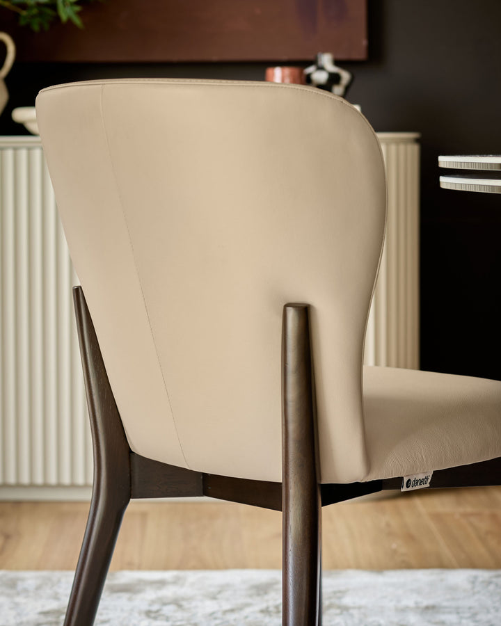 Franco natural leather dining chair - set of 2