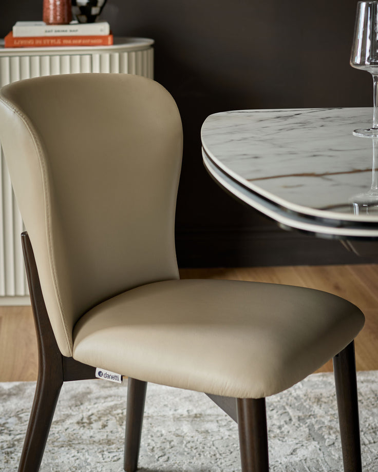 Franco natural leather dining chair - set of 2