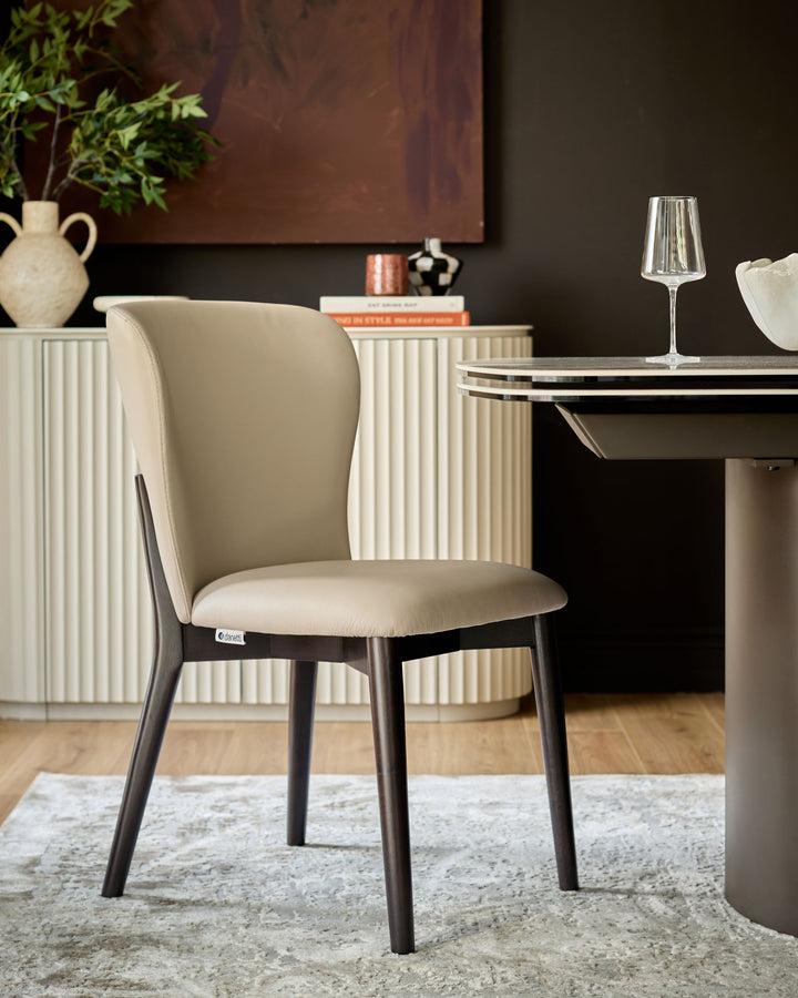 Franco natural leather dining chair - set of 2