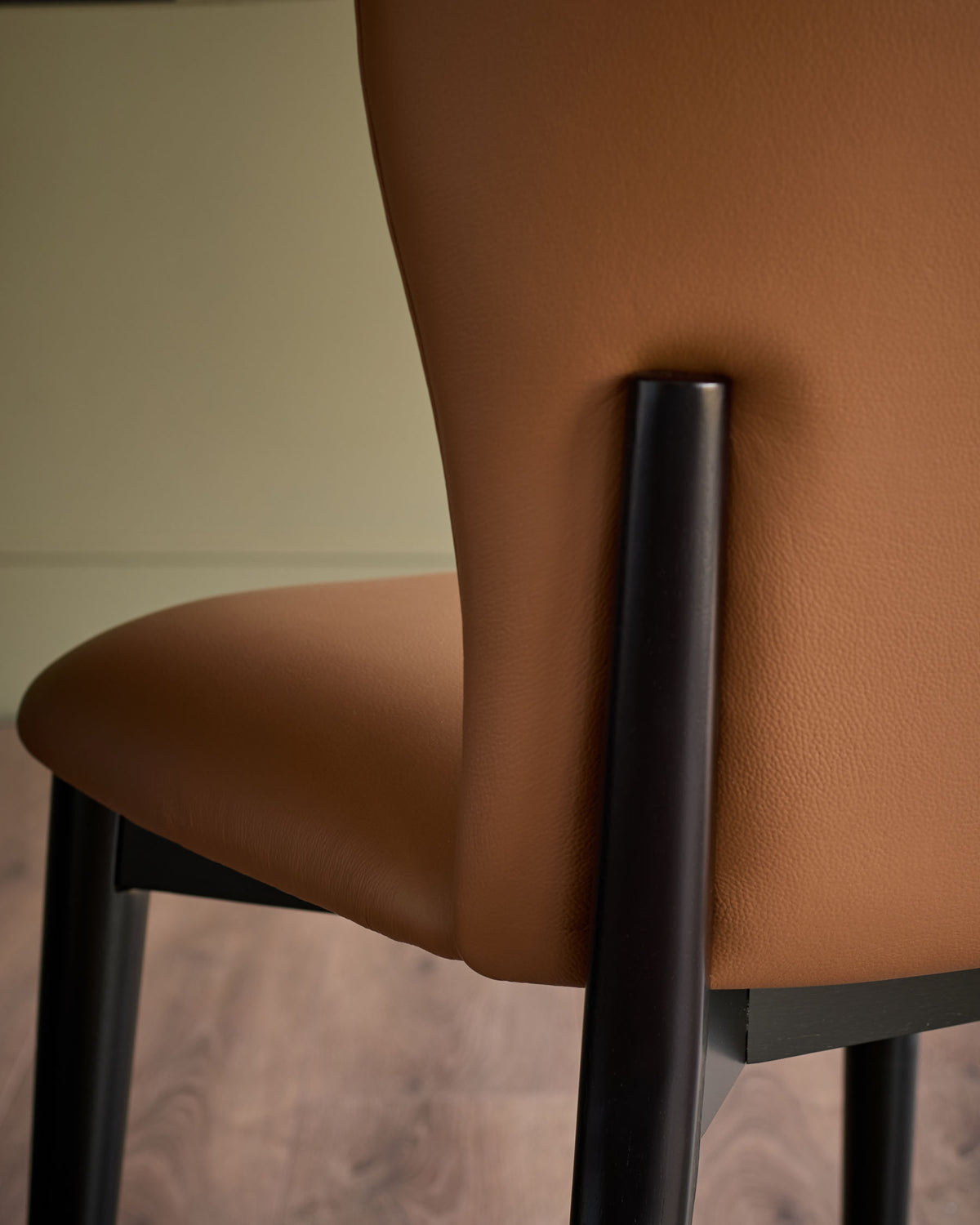 Franco tan leather dining chair - set of 2