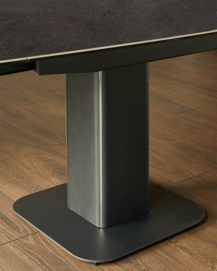 Fraser dark grey ceramic 4-6 extending dining table