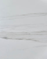 Fraser white ceramic 4-6 seater extending dining table