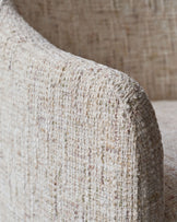 Freya natural chenille dining chair