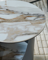 Giotto natural ceramic side table