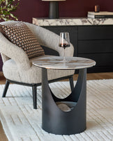 Giotto natural ceramic side table