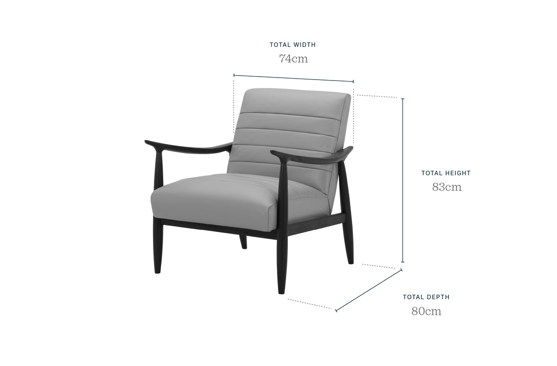 Greyson tan leather occasional chair