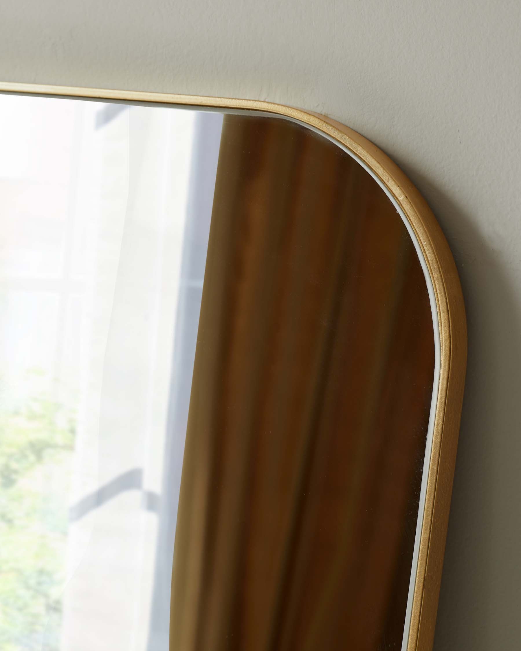 Halden Large Full Length Wall Mirror Gold – Danetti