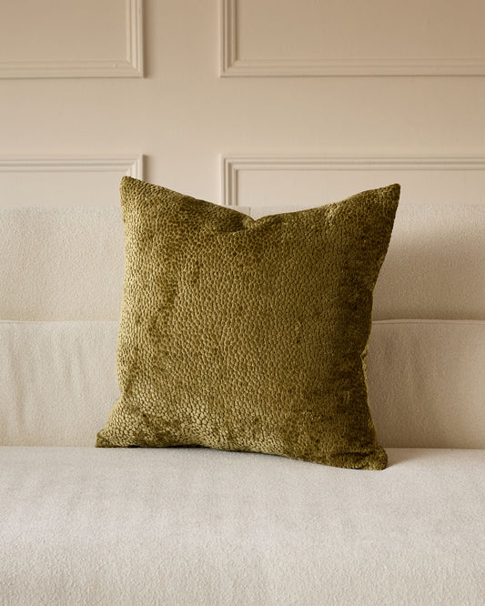 Harlene olive green medium cushion