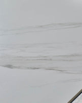 Hayden White Marbled Ceramic Extending 6 To 8 Seater Dining Table