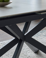 Hayden White Marbled Ceramic Extending 6 To 8 Seater Dining Table