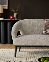 Heath cream boucle accent sofa