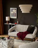 Heath cream boucle accent sofa