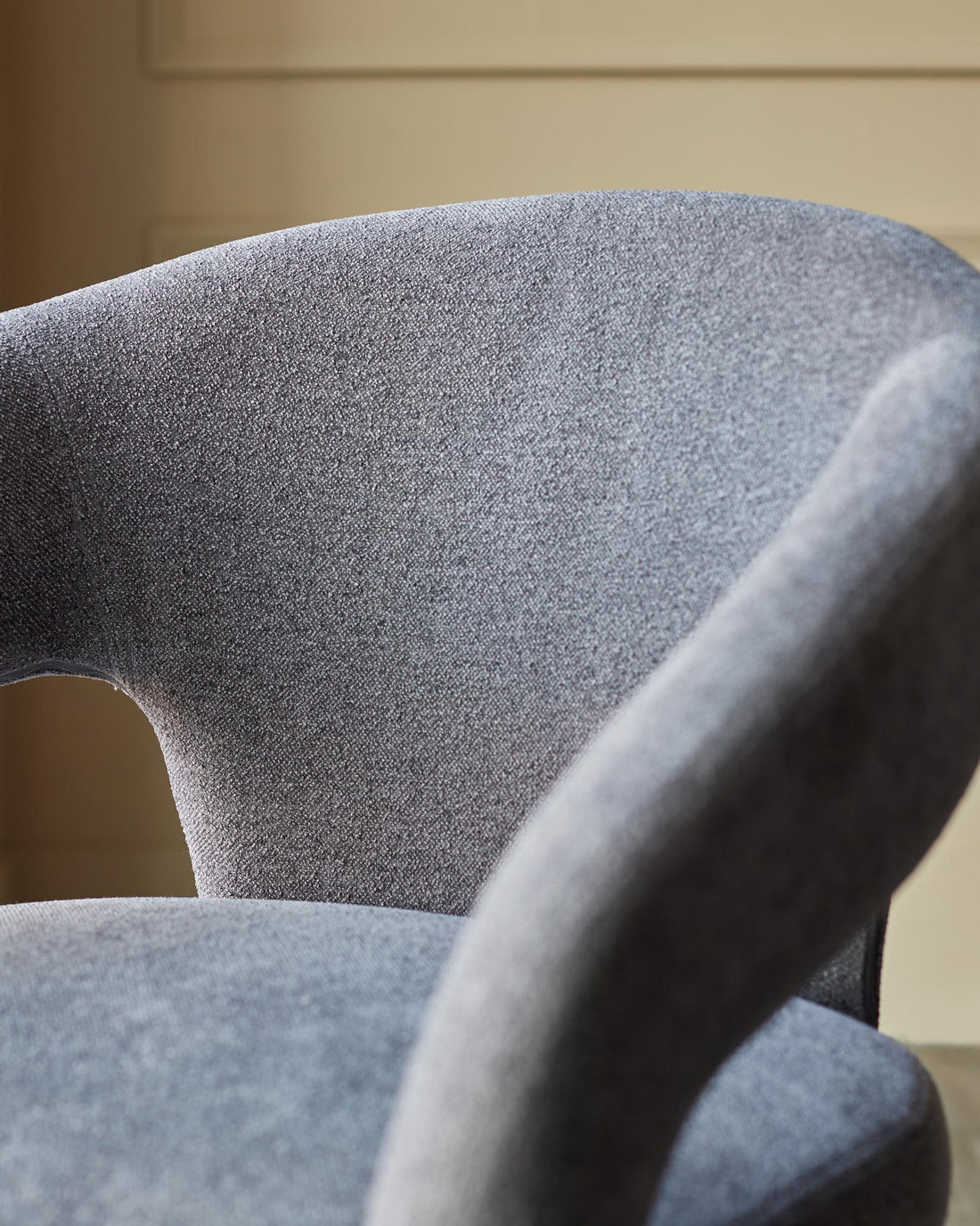 Heath dark grey boucle dining chair – Danetti