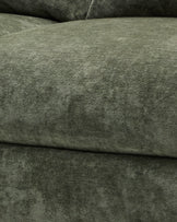 Heidi dark green chenille right hand corner chaise sofa