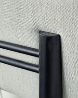 Henley ivory dual tone fabric dining chair