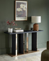 Holland black ash console table