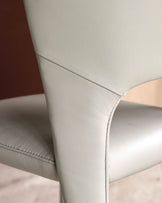 Jackson light grey leather dining chair