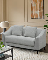 Julep grey fabric 2 seater sofa