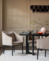 Julep champagne fabric dining chair