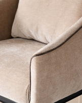 Julep champagne fabric bar stool