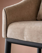 Julep champagne fabric bar stool