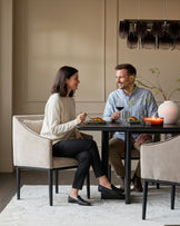 Julep champagne fabric dining chair